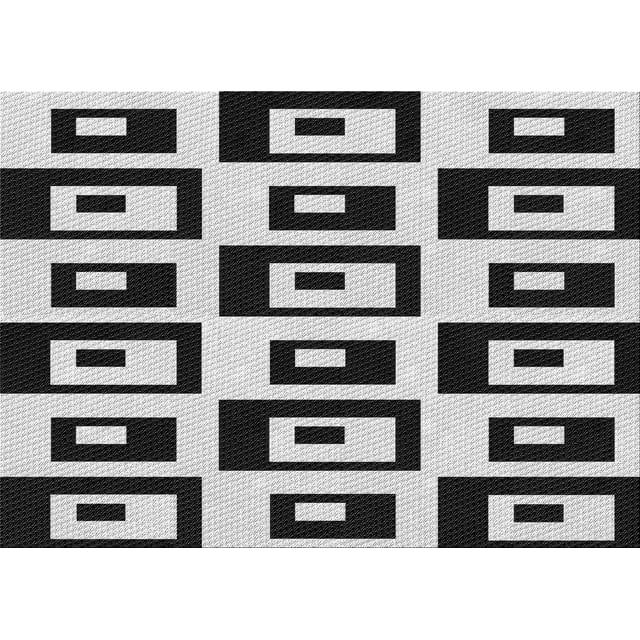 Ahgly Company Machine Washable Indoor Rectangle Transitional Charcoal Black Area Rugs, 6' x 9'
