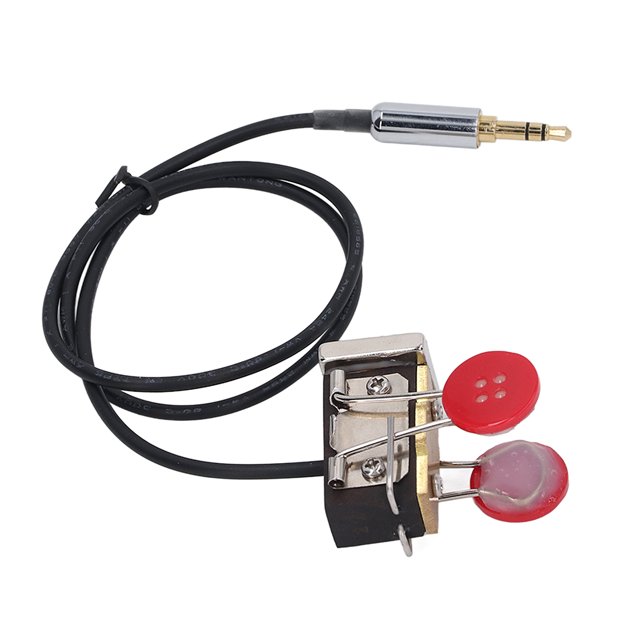 Morse Code Keyer, Portable Fine Workmanship Small CW Morse Code Key Easy Usage for POTA
