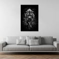 thumbnail image 2 of HFDF Tiger Wall Art Modern Black and White Animals Posters Wall Decor Wild Animal Tiger Pictures Canvas Prints Art Living Room Bedroom Kitchen Home Office Decor Ready to Hang- 20x24inch Framed, 2 of 6