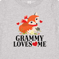 thumbnail image 4 of Inktastic Grammy Loves Me Woodland Fox Girls Baby T-Shirt, 4 of 5
