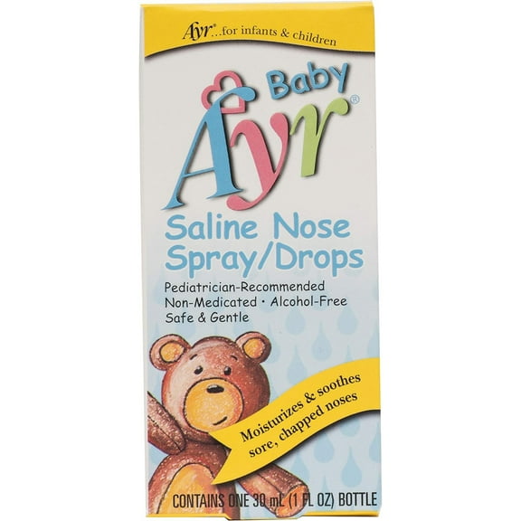 Ayr Baby Saline Nasal Spray/Drops, 1 Oz.