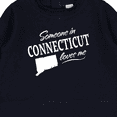 thumbnail image 3 of Inktastic Someone in Connecticut Loves Me Baby Sweatshirt, 3 of 4