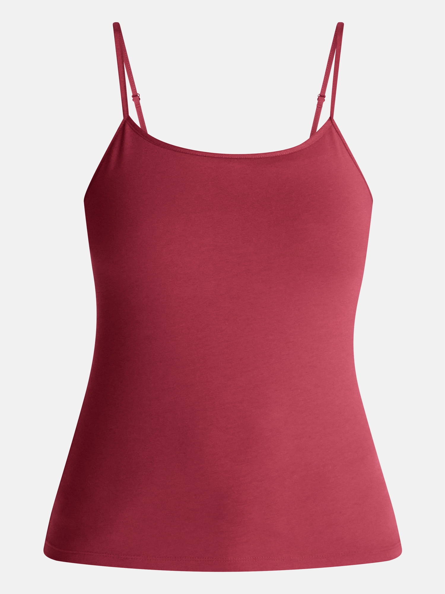 No Boundaries Cropped Cami Top with Shelf Bra, Women's XXS-XXL
