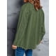 thumbnail image 5 of Chaqueta Vaquera Oversize para Mujer, Camisas Vaqueras Casuales de Larga, Chaqueta Vaquera Desgastada, Conjuntos de 2026. Verde M, 5 of 9