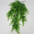 thumbnail image 5 of SPRING PARK Artifical Plastic Green Plant Flower Wall Hanging Fake Leaves Office Room Decor, 5 of 7