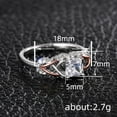 thumbnail image 5 of PERITANG Elegant Engagement Promise Ring For Women Gift for Wife Sparkling Dazzling AAA Zircon CZ Ring Perfect Present With Gift Packaging, 5 of 8