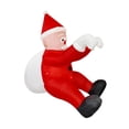 thumbnail image 4 of Papá Noel Inflable Grande Para Colgar De Navidad De 6,56 Pies Con Bolsa De Regalo, 4 of 8