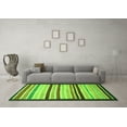 thumbnail image 3 of Ahgly Company Indoor Square Abstract Green Modern Area Rugs, 6' Square, 3 of 4