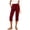Red, variant on Hvogkswy Women Capri Pants High Waisted Solid Color Casual Straight-Leg Pants Comfy Breathable Summer Leisure Homewear Capri Pants