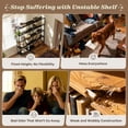 thumbnail image 6 of Amadwell 5-Tier Bookshelf with 10 Open Shelves, 47" Freestanding Bookcase, Sturdy Metal Frame, for Living Room, Gray, 6 of 9
