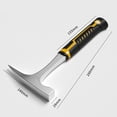 thumbnail image 2 of Geological Hammer Integrated Flat Head Pointed Hammer Mining Exploration Tools, 2 of 5