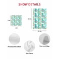 thumbnail image 7 of Easter Bunny Eggs Kitchen Dish Towels for Drying Dishes Set of 2, Spring Leaves Daisy Flowers Green Stripes Waffle Weave Microfiber Hand Tea Bathroom Towels Quick Dry & Absorbent Towel 12x12, 7 of 7