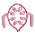 thumbnail image 4 of Rodillo de 8 ruedas, herramienta de masaje de fascia, masaje de tejido profundo de 360 degree, masaje anticelulítico Rosa, 4 of 9