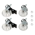 thumbnail image 2 of 4Pcs 2 Inch M8x15mm Screw Threaded Stem Casters Office Chair Caster Wheel Clear Swivel Casters With Brake For Sofa Chair Cabinet ,Reliable, 2 of 6
