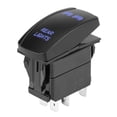 thumbnail image 3 of Qiilu DC 12V/24V Blue LED Light Laser Rocker Switch 5 Pin Rear Light ON-OFF Switch for Car Boat, Laser LED ON-OFF Switch, Laser Rocker Switch, 3 of 8