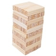 thumbnail image 1 of Juego de bloques de torre de 100 piezas, juego apilable para niños, novedad, juego de torre de caída, juego de construcción de madera para fiesta,, 1 of 7