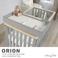 thumbnail image 3 of Dream On Me Orion 5-in-1 Convertible Crib with Removable Changing Tray, Pebble Grey Vintage, 3 of 15