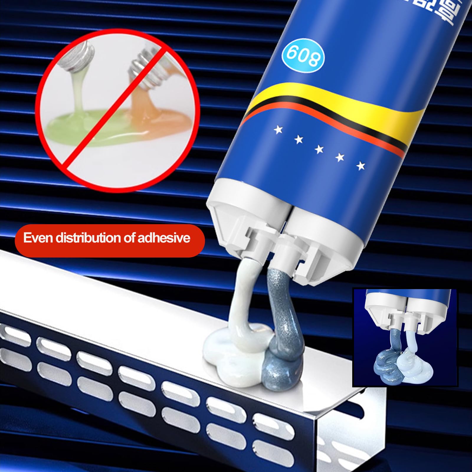 Industrial Grade Stainless Steel Casting AB Rubber, Strong Casters Glue, Metal Repair Glues, Casting Repair Glue, High Temperature Resistant Welding for Metal,Plastic, Ceramic, Wood(3 Set)