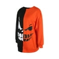thumbnail image 2 of xiaxaixu Chandail à Manches Longues pour Femmes d'Halloween, Col Rond Imprimé, Hauts Amples, 2 of 8