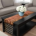 thumbnail image 4 of American Flag Table Runner 72 Inches Long, Retro USA Flag Blue Red Vintage Wooden Kitchen Coffee Dining Table Decoration for Home Party Birthday Wedding Home Decor 16x72 Inches, 4 of 8
