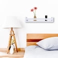 thumbnail image 2 of Danya B. Single Tier 18" Wall Mount Decorative Spice / Supplement/ Home Decor Organizer Rack Shelf– White, 2 of 7