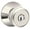 Polished Nickel, variant on Schlage F51a-Bwe Bowery Keyed Entry Door Knob Set - Chrome