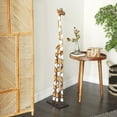 thumbnail image 2 of 11" x 47" Brown Wood Giraffe Sculpture, by DecMode, 2 of 8
