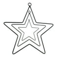 thumbnail image 1 of 3 Pcs Couronne en Fer Pentastar Cadre Mural pour Fleurs Fournitures Attrape-Rêves DIY, 1 of 6