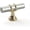 Brushed Nickel&Gold, variant on 10 Pack Gold Cabinet Knobs Brushed Brass Drawer Knobs Gold Dresser Hardware - Single Hole Handles for Kitchen Cupboard Doors Closet Hardware 2in Overall Length