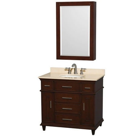 Wyndham Collection Berkeley 36 Inch Single Bathroom Vanity In