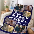 thumbnail image 5 of Custom Blanket with Photo Music Code Personalized Throw Blankets Customized Blankets Gift for Lover Family Friend Birthday Valentine‘s Day Christmas Blankets, 5 of 5