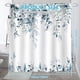 thumbnail image 2 of Cortina de Shower Dznils de Tela de Eucalipto Azul Estampado Floral 72x72 pulgadas, 2 of 12