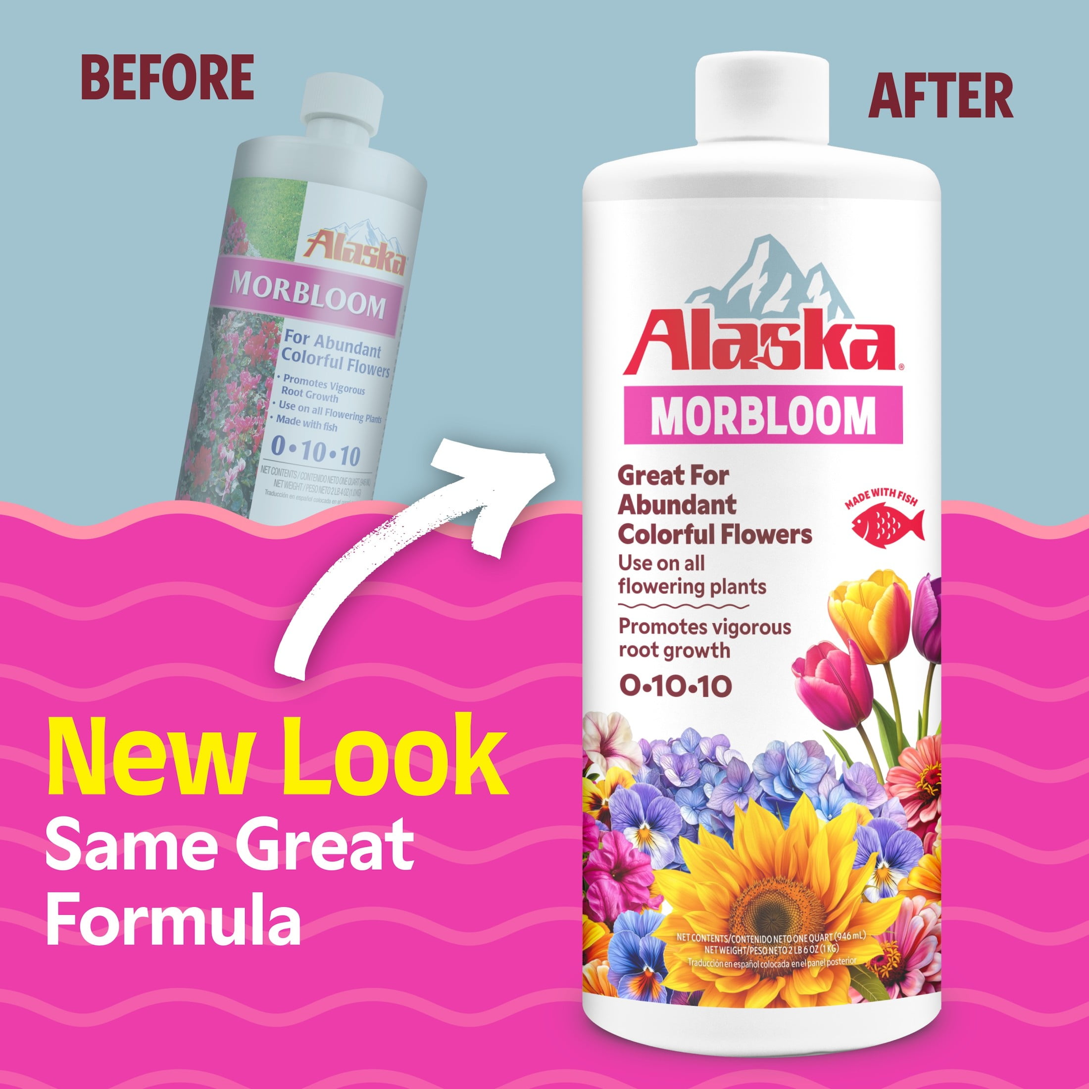 Alaska Morbloom 0-10-10 Plant Food 1qt