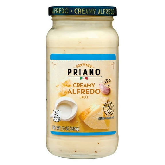 2PK - Priano Creamy Alfredo Sauce, 15 oz