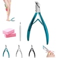 thumbnail image 1 of Cortaúñas Outfany Easyclip Grishay Mango Largo Antideslizante Azul, 1 of 7