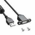 thumbnail image 5 of USB Charging Extension Cable Male to Female USB 2.0 Charging Port Panel Mount with Screw Hole for Phones Laptop Mouse, 5 of 11