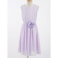 thumbnail image 5 of iiniim Big Girls Party Chiffon Sleeveless Ball Gown Flower Wedding Junior Bridesmaid Dress 4-14, 5 of 7