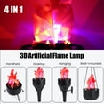 thumbnail image 2 of SHANNA Battery Operated Fake Fire Lamp,3D Artificial Fire Flames 4 in 1 Campfire Realistic Effect Light Faux Table Top Flame Bowl Hanging Flame Light for Christmas Halloween Stage Club Decor, 2 of 7