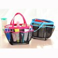 thumbnail image 3 of Bewildely Organizador portátil para ducha con 8 bolsillos, cesta de almacenamiento, bolsa de viaje, baño, gimnasio Almacenamiento y organización del hogar, 3 of 6