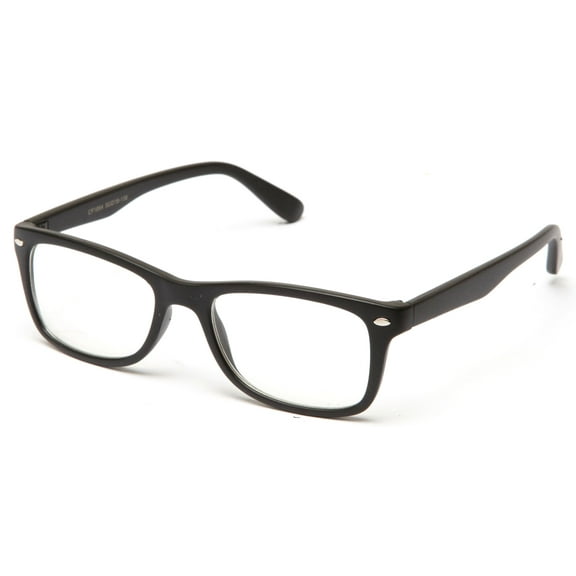 Newbee Fashion - "Aliz" Unisex Clear Lens Sleek Half Frame Slim Temple Fashion Glasses