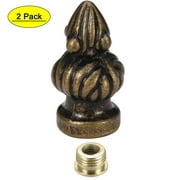 Uxcell Bronze Cap Knob Lamp Shade Finial Decoration Accessories 2 Pack