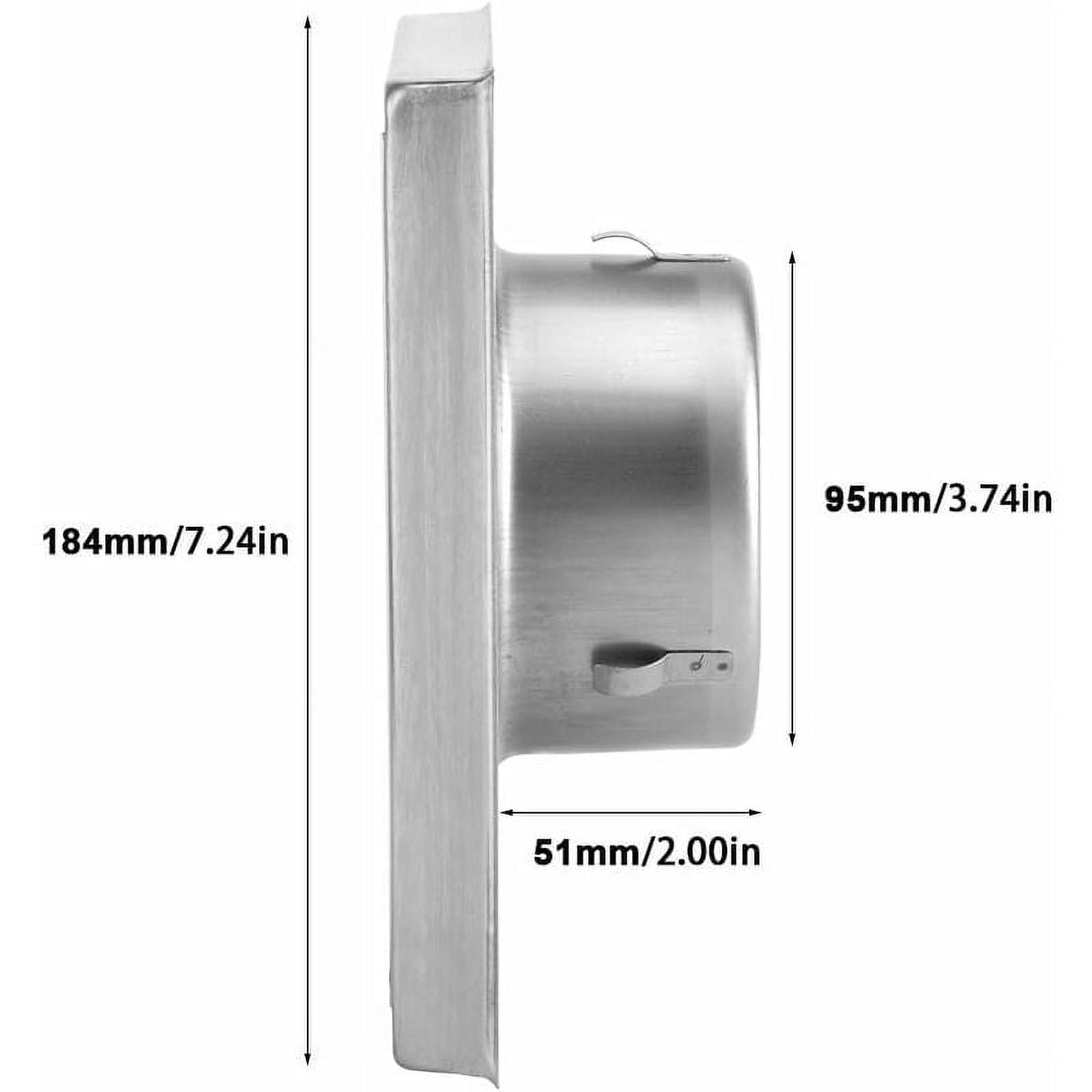 Automatic Vent Guard, Stainless Steel Louvered Cover Offers Rust And Corrosion Resistance With Self-Closing Shutter Flaps Perfect For Protecting Your Home Appliances From The
