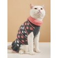 thumbnail image 2 of 1pc Dog Sweater Dress, High-Collar Knit Pet Clothes, Cute And Warm For Autumn And Winter, 2 of 4