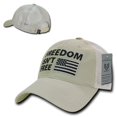 thumbnail image 2 of Rapid Dominance Freedom Isn't Free Polo Mesh USA Flag Mens Mesh Back Cap [Stone - Adjustable], 2 of 3