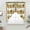 Yellow, variant on Sunflower Swag Curtains for Kitchen/Bedroom/Living Room, Pink Yellow Floral Elegant Pastoral Botanical Scalloped Curtains 63 Inch Long, Window Swag Topper Curtains Valances 2 Panels Set 36"x63"
