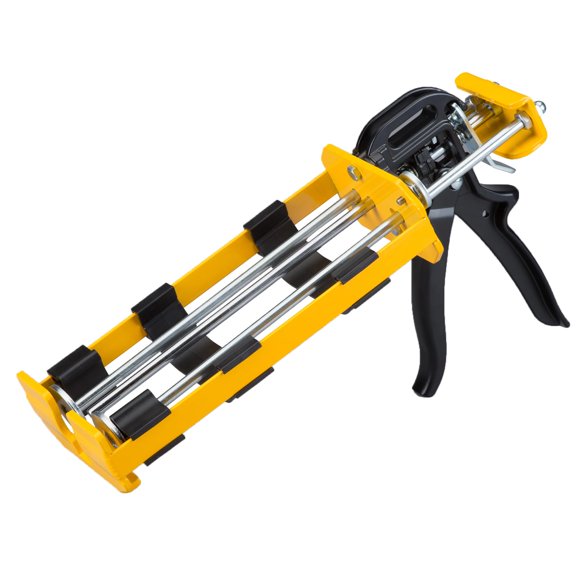 Dripless Brand DC600 Dual Component Adhesive Applicator | 22 oz Dual Cartridge Capacity | 26:1 Thrust Ratio | 1:1 or 2:1 Mix Ratio for High Viscosity Epoxy and Adhes