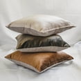thumbnail image 4 of Decorative Sea Blue 24"x24" (60x60 cm) Throw Pillow Cases, Velvet Double Side, Top Zipper Leather Puller Throw Pillows For Sofa, Solid Color Pattern Modern Style - Velvet Sea Jules, 4 of 5