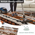 thumbnail image 5 of Brown Beige Boho Outdoor Rug for Patio/Deck/Porch, Non-Slip Large Area Rug 4 x 6 Ft, Vintage Ethnic Tribe Abstract Art Retro Indoor Outdoor Rugs Washable Area Rugs, Camping Rug Carpet Runner, 5 of 8