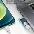 thumbnail image 4 of Convertidor de USB C/Tipo C hembra a USB 2.0 macho en ángulo recto para teléfono móvil y portátil, dorado, 4 of 5
