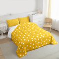 thumbnail image 3 of Manfei Minimalist Geometric Dot Queen Size,Modern Geometric Spot Sets,Yellow White Bedding Comforter Set For Teens Girl,Luxury Bedroom Decor Reversible,3-Piece, 3 of 8